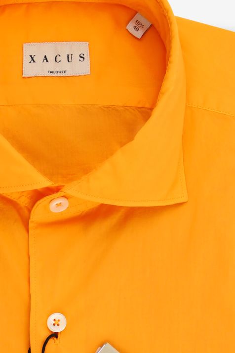 Hemd Herren Xacus Regular Einfarbig 100% Baumwolle kragen Französisch Lange Ärmel