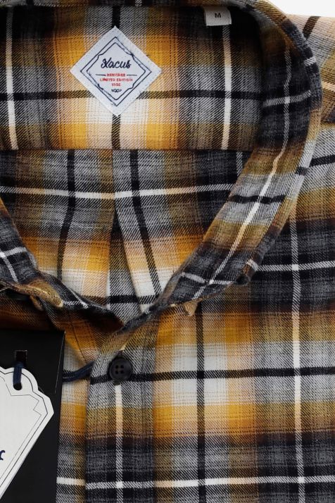 Hemd Herren Xacus Regular Karo 100% Baumwolle kragen Button-Down Lange Ärmel