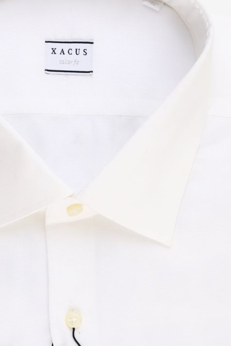 Men's Shirt Xacus Regular Plain 100% cotton collar French Long sleeve
