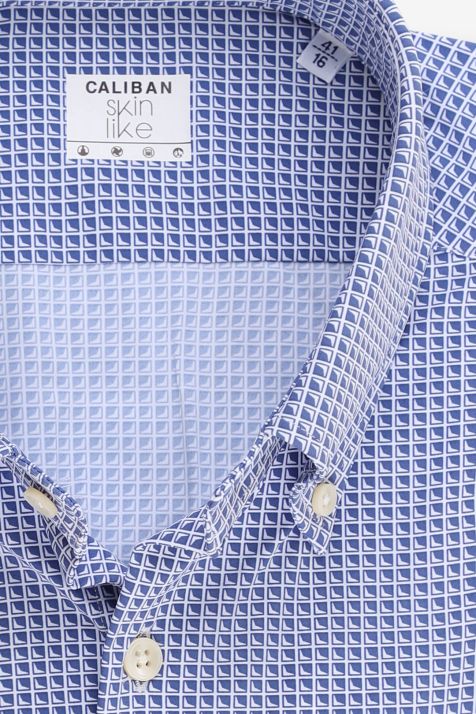 Hemd Herren Caliban Regular Halb Unifarben 73% pa 27% ea kragen Button-Down Lange Ärmel
