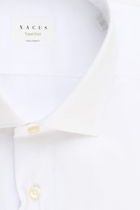Chemise Homme Xacus Classic Sans Repassage Uni 100% coton col Italien Manche longue