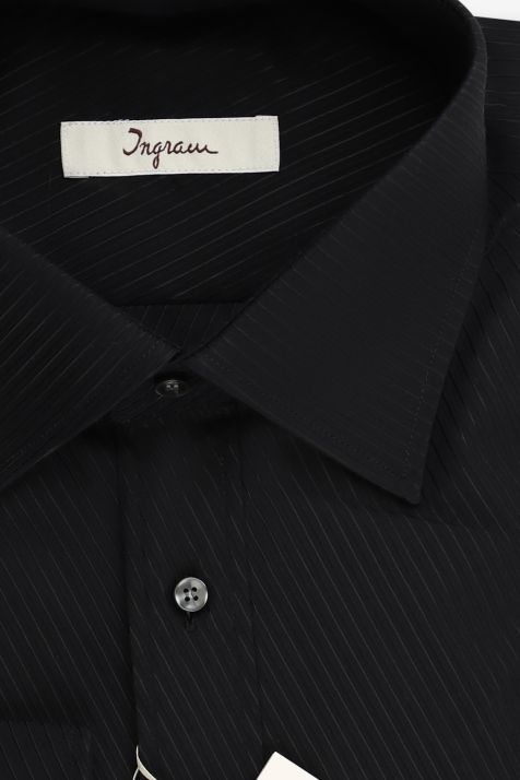 Men's Shirt Ingram Classic Stripe 100% cotton collar Italian Long sleeve