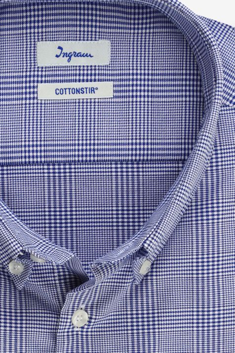 Men's Shirt Ingram Classic Not Iron Check 100% cotton collar Button down Long sleeve