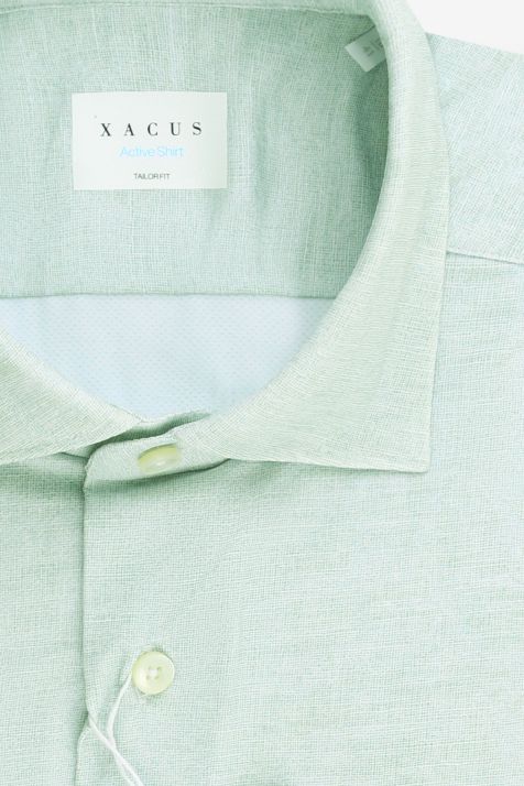 Camisa Hombre Xacus Regular Lisa 86% poliamida, 14% elastano cuello Francés Manga larga