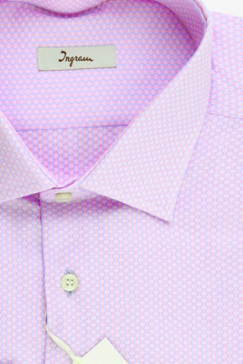 Camisa Hombre Ingram Regular Diseño  100% algodón cuello Francés Manga larga