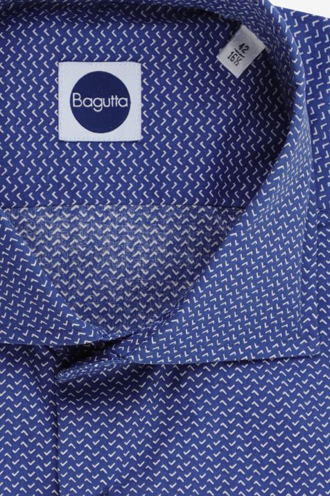 Men's Shirt Bagutta Regular Semi-plain 100% cotton collar French Long sleeve