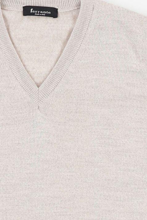 Pulls Homme Ferrante col polo Regular Uni 100% laine mérinos extra fine
