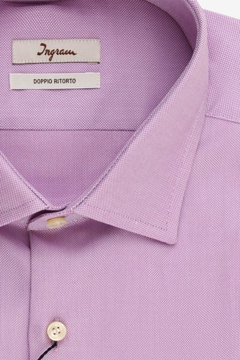 Men's Shirt Ingram Regular Plain 100% cotton collar French Long sleeve