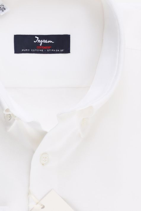 Camisa Hombre Ingram Classic No Plancha Lisa 100% algodón cuello Abotonado Manga larga