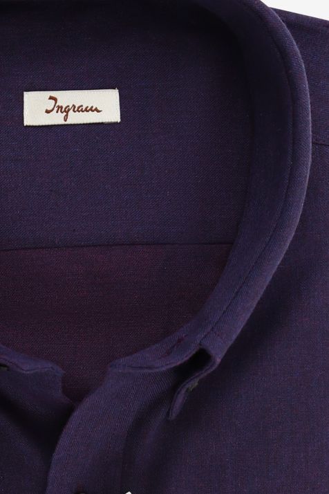 Men's Shirt Ingram Classic Plain 100% cotton collar Button down Long sleeve