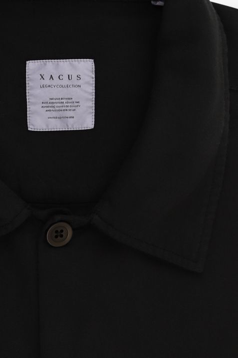 Men's Shirt Xacus Regular Plain 100% cotton collar Italian Long sleeve