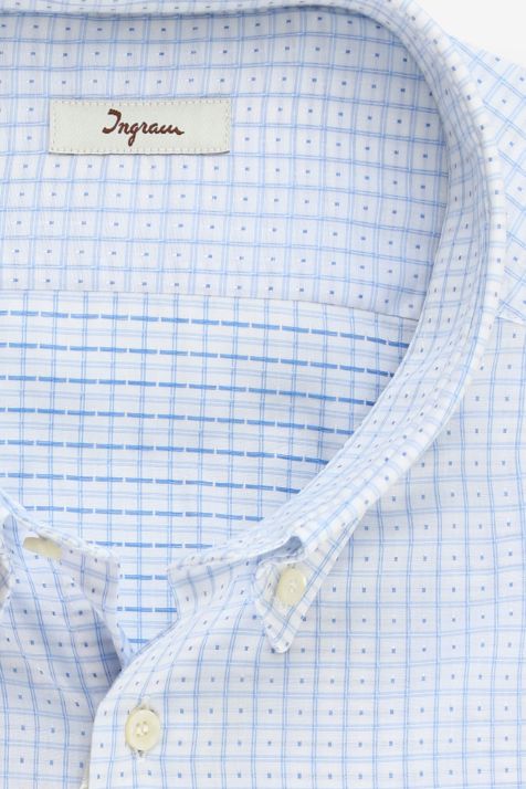 Hemd Herren Ingram Regular Karo 100% Baumwolle kragen Button-Down Lange Ärmel