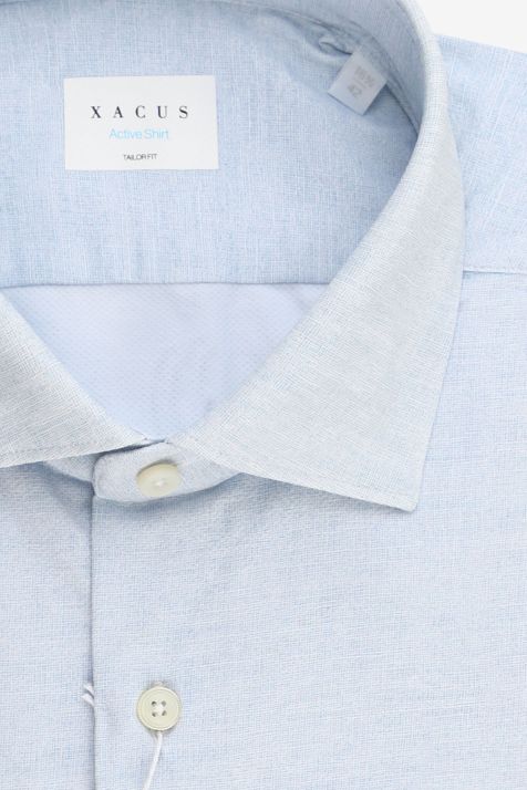 Chemise Homme Xacus Regular Uni 86% polyamide, 14% élasthanne col Italien Manche longue