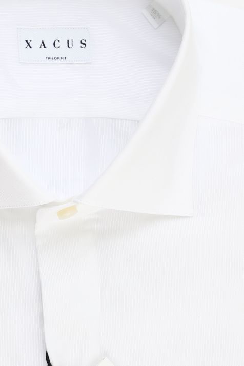 Men's Shirt Xacus Regular Plain 100% cotton collar French Long sleeve