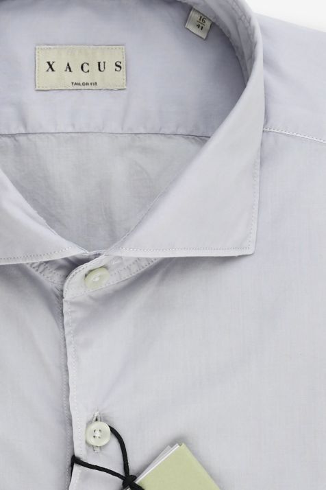 Hemd Herren Xacus Regular Einfarbig 100% Baumwolle kragen Französisch Lange Ärmel