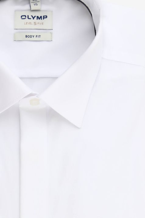 Chemise Homme Olymp Regular Uni 97% coton 3% elastan col Classique Manche longue