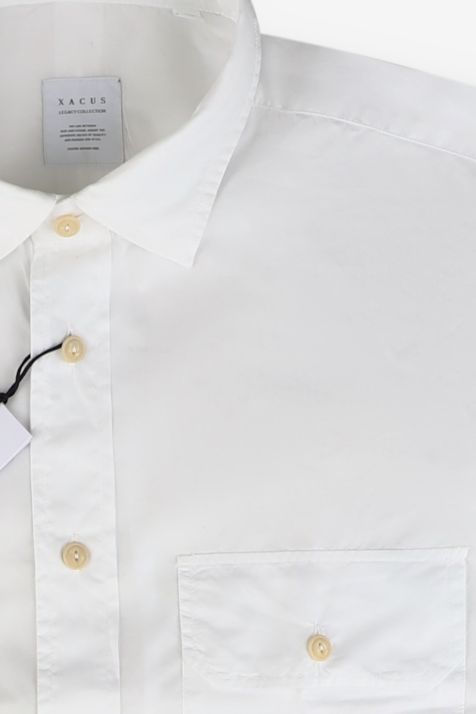 Hemd Herren Xacus Regular Einfarbig 100% Baumwolle kragen Italienisch Lange Ärmel