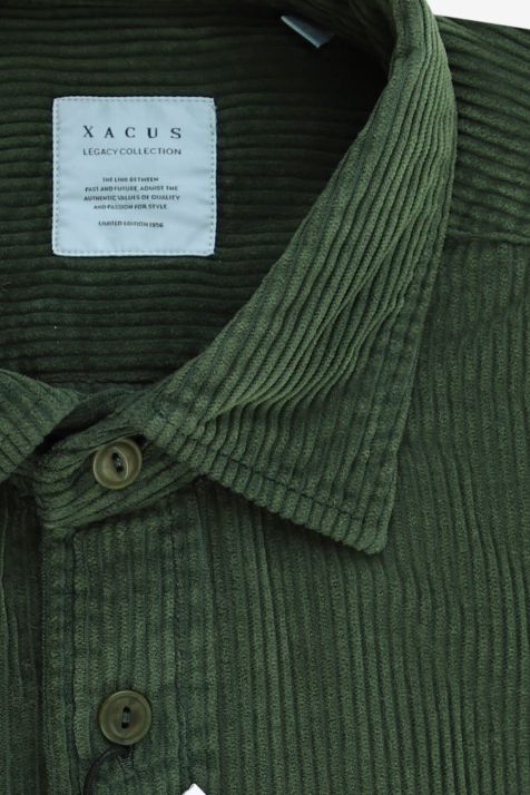Chemise Homme Xacus Regular Uni 100% coton col Classique Manche longue