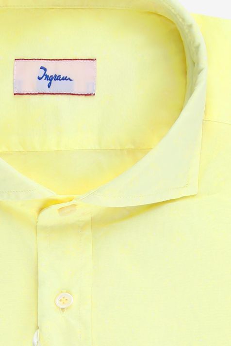 Camisa Hombre Ingram Regular Diseño  100% algodón cuello Francés Manga larga