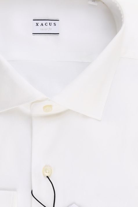 Men's Shirt Xacus Regular Plain 100% cotton collar French Long sleeve