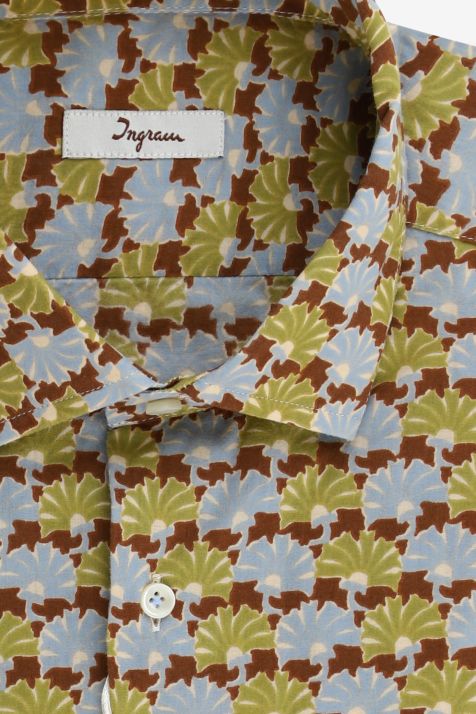 Men's Shirt Ingram Regular Patterned 100% cotton collar French Long sleeve
