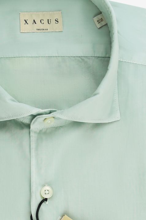 Men's Shirt Xacus Regular Plain 100% cotton collar French Long sleeve