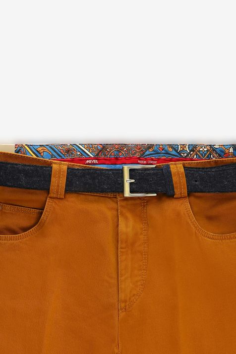 Men's Trouser Meyer Chino Regular Plain 98% cotton 2% elastan