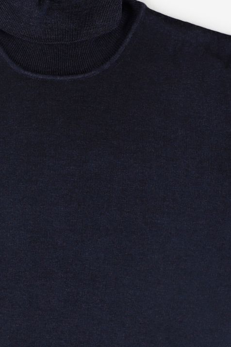 Strickwaren Herren Primo Emporio hoher Kragen Regular Einfarbig 100% Wolle