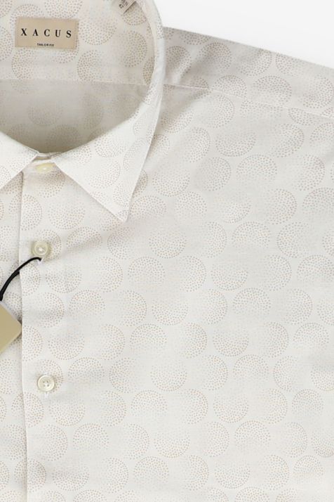 Chemise Homme Xacus Regular Motifs 65% coton, 35% lin col Classique Manche longue
