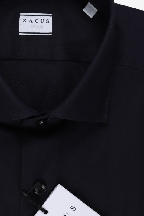Men's Shirt Xacus Regular Plain 100% cotton collar French Long sleeve