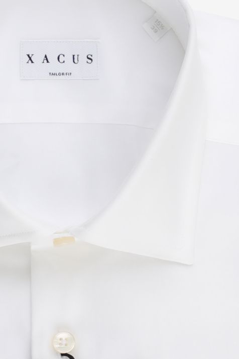 Camisa Hombre Xacus Regular Lisa 100% algodón cuello Italiano Manga larga