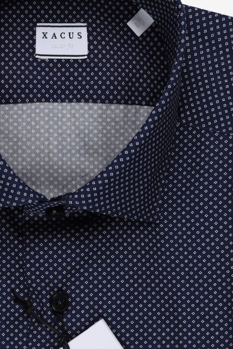 Camisa Hombre Xacus Regular Diseño  97% algodón 3% elastan cuello Francés Manga larga