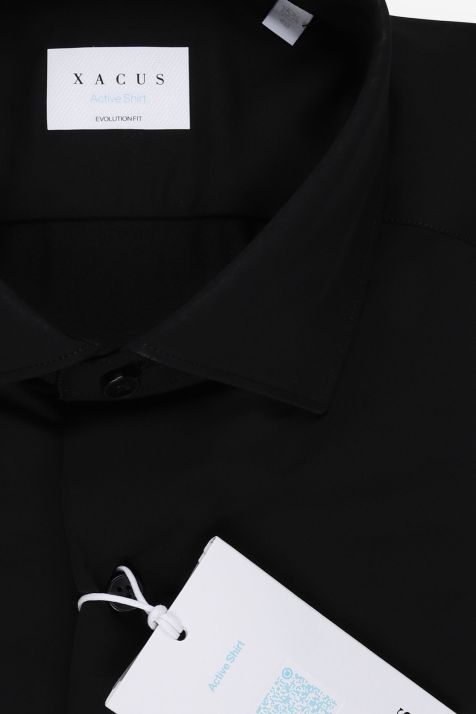 Men's Shirt Xacus Classic Plain 86% poliammide 14% elastan  collar French Long sleeve