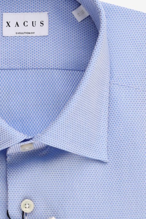 Camisa Hombre Xacus Classic Diseño  100% algodón cuello Francés Manga larga