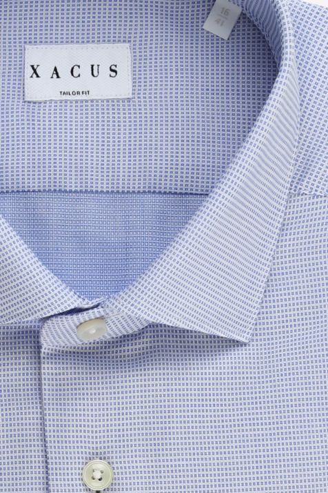 Men's Shirt Xacus Regular Semi-plain 100% cotton collar French Long sleeve