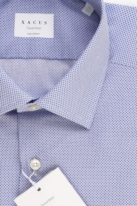 Men's Shirt Xacus Classic Not Iron Semi-plain 100% cotton collar French Long sleeve