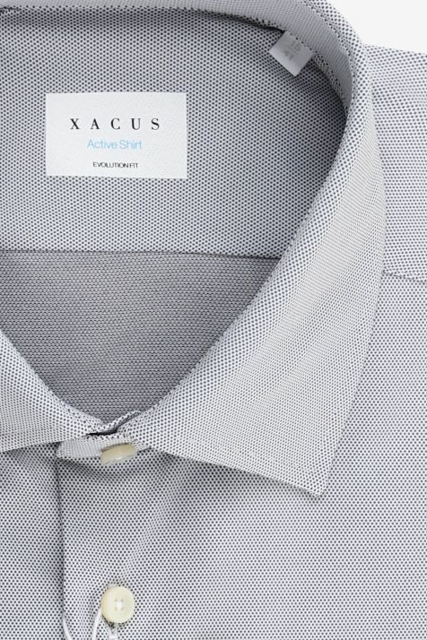 Camisa Hombre Xacus Classic Diseño  87% poliamida 13% elastano cuello Francés Manga larga