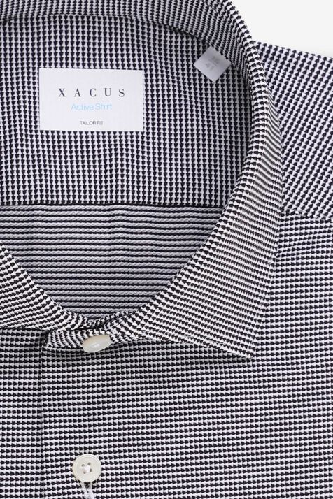 Men's Shirt Xacus Regular Semi-plain 89% polyamide 11% elastanea collar French Long sleeve