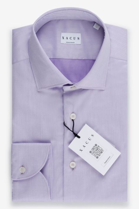 Men's Shirt Xacus Classic Plain 100% cotton collar French Long sleeve