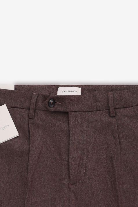 Men's Trouser Yan Simmon Chino Slim Plain 65% wool 29% polyamide 5% silk 1% ea