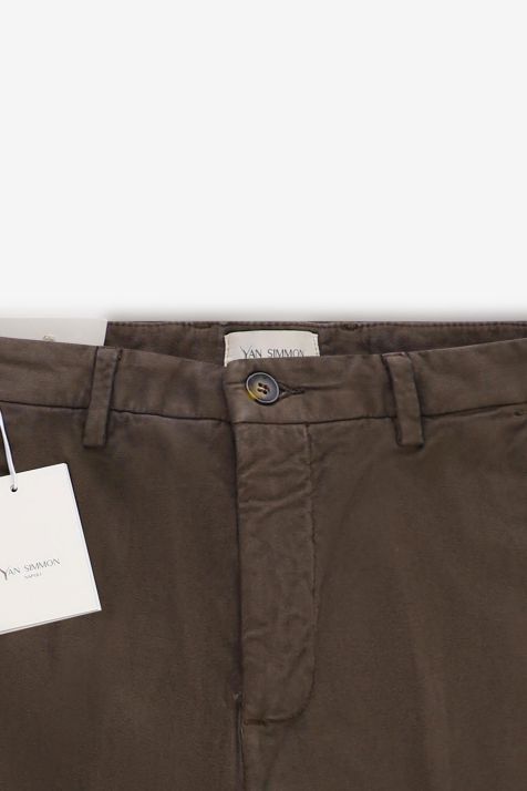 Hose Herren Yan Simmon Chinos Slim Einfarbig 98 % Baumwolle, 2 % E-Leder