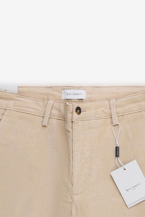 Hose Herren Yan Simmon Chinos Slim Einfarbig 98 % Baumwolle, 2 % E-Leder