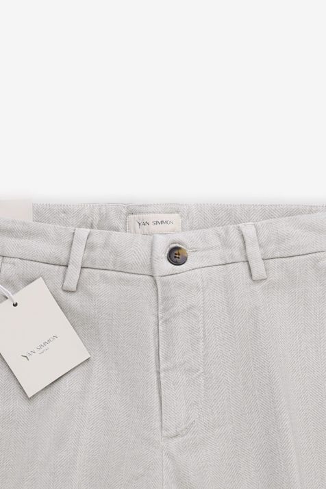 Hose Herren Yan Simmon Chinos Slim Halb Unifarben 99 % Baumwolle, 1 % Elastan