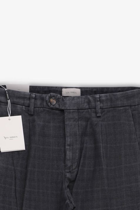Pantalon Hombre Yan Simmon Chino Slim Cuadros 99% algodón 1% elastano