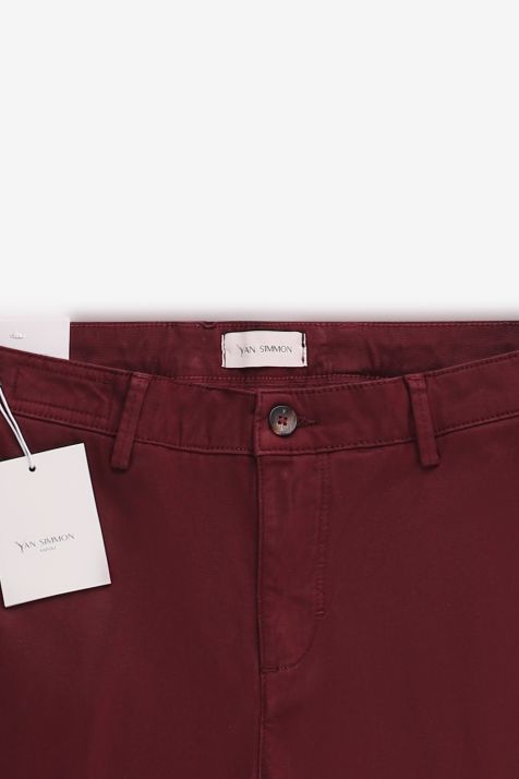 Hose Herren Yan Simmon Chinos Slim Einfarbig 97% Baumwolle 3% elastan