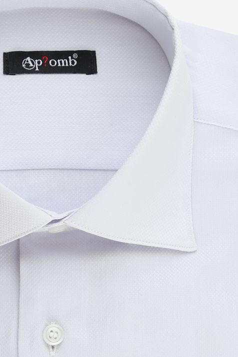 Hemd Herren Aplomb Classic Einfarbig 100% Baumwolle kragen Italienisch Lange Ärmel