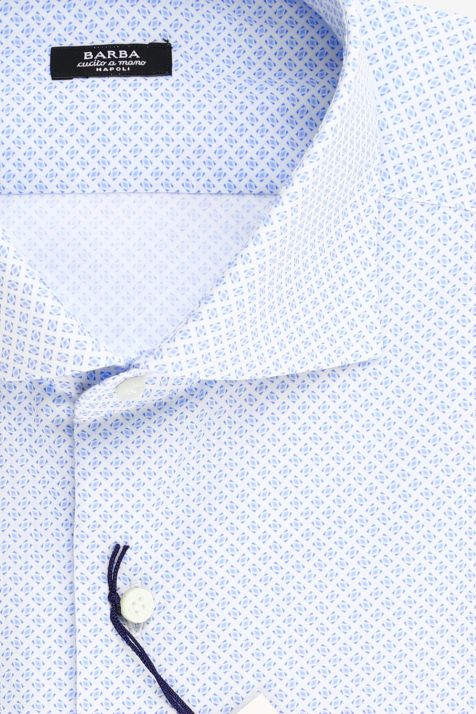 Men's Shirt Barba Regular Semi-plain 100% cotton collar French Long sleeve