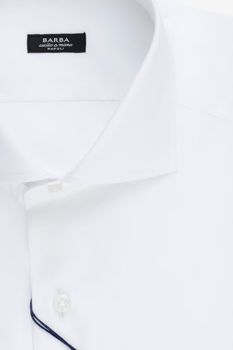 Men's Shirt Barba Regular Plain 100% cotton collar French Long sleeve