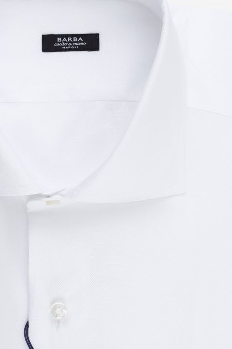 Men's Shirt Barba Regular Plain 100% cotton collar French Long sleeve