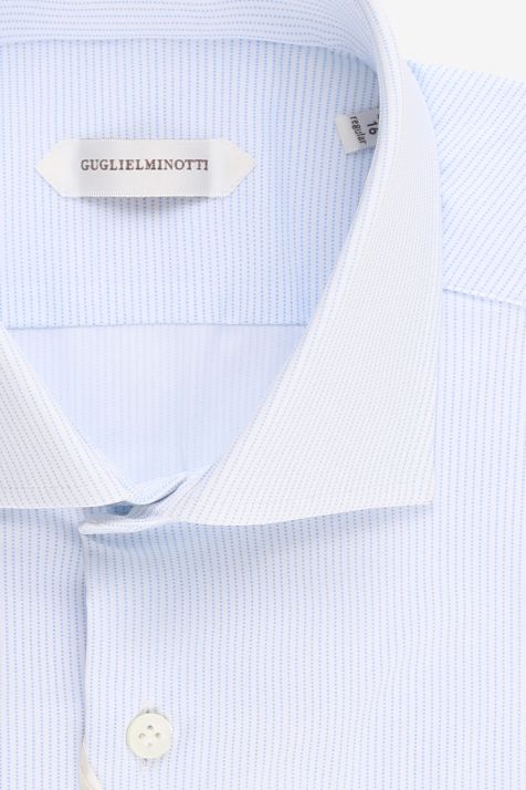 Camisa Hombre Guglielminotti Regular Rayas 74% polyamide 26% ea cuello Francés Manga larga